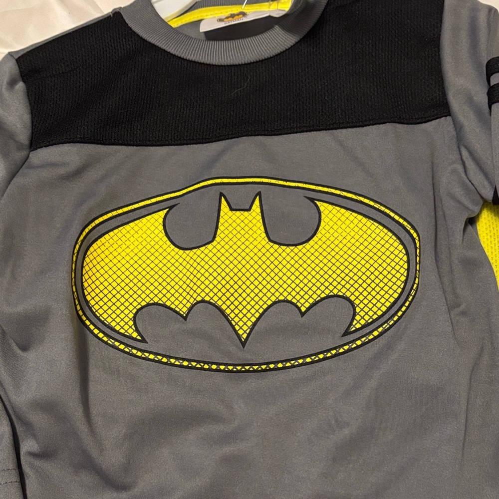 Batman Kids Shirt - Gray and Yellow